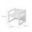 ROBA bērnu krēsls un galds ROTATING SEATING FURNITURE, White, 450002WE 