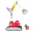 RUBBLE & CREW celtniecības transportlīdzeklis Mega Powder Crane, 6073295 