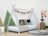 BENLEMI tipi formas bērnu gulta NAKANA, 90x180 cm., Light grey, DO-0002/90X180-SVS 