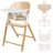 LIONELO barošanas krēsliņš CELIA, White natural wood 