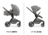 HAUCK universāls ratiņi MOVE N CARE SET, Dark grey, 167243 