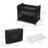 KINDERKRAFT ceļojumu gultiņa MOON DREAM, black, KLMODR00BLK3000 