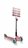 GLOBBER skrejritenis Go Up Deluxe Lights, tumši pasteļrozā, 646-210 646-210