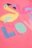 COCCODRILLO krekls ar īsām piedurknēm TROPICAL STORY GIRL KIDS, rozā, WC5143203TGK-007-122, 122 cm 