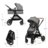 KINDERKRAFT universālie ratiņi ESME 3in1, moonlight grey, KSESME00GRY3000 