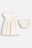 COCCODRILLO kleita ar īsām piedurknēm ELEGANT BABY GIRL, krēmveida, WC5128202EBG-003-098, 98 cm 