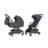 CARRELLO universāls ratiņi MAGIA 2in1, Elm grey, CRL-6555
