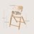 LIONELO barošanas krēsliņš CELIA, White natural wood 